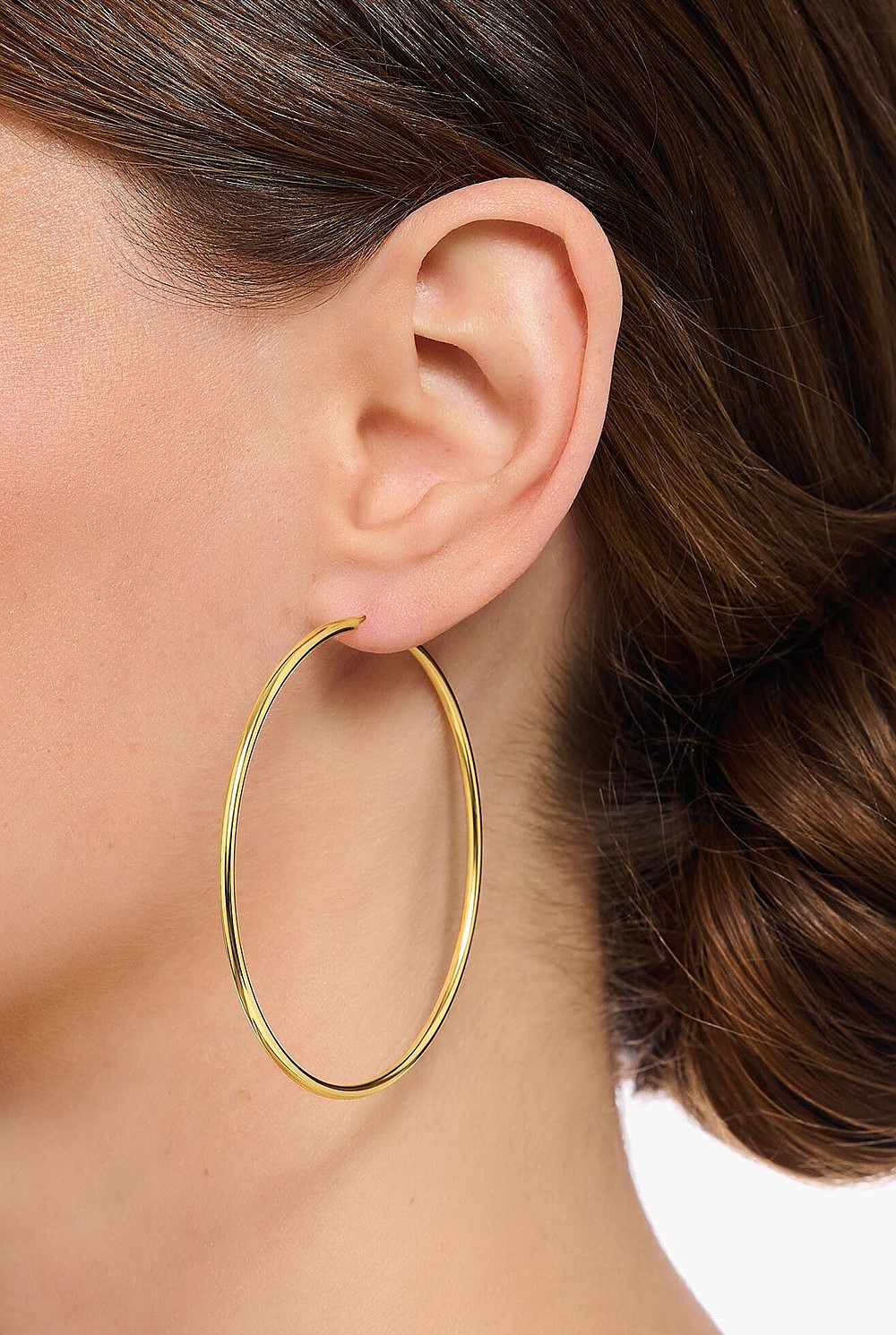 Essential Large Hoop Earrings In Gold