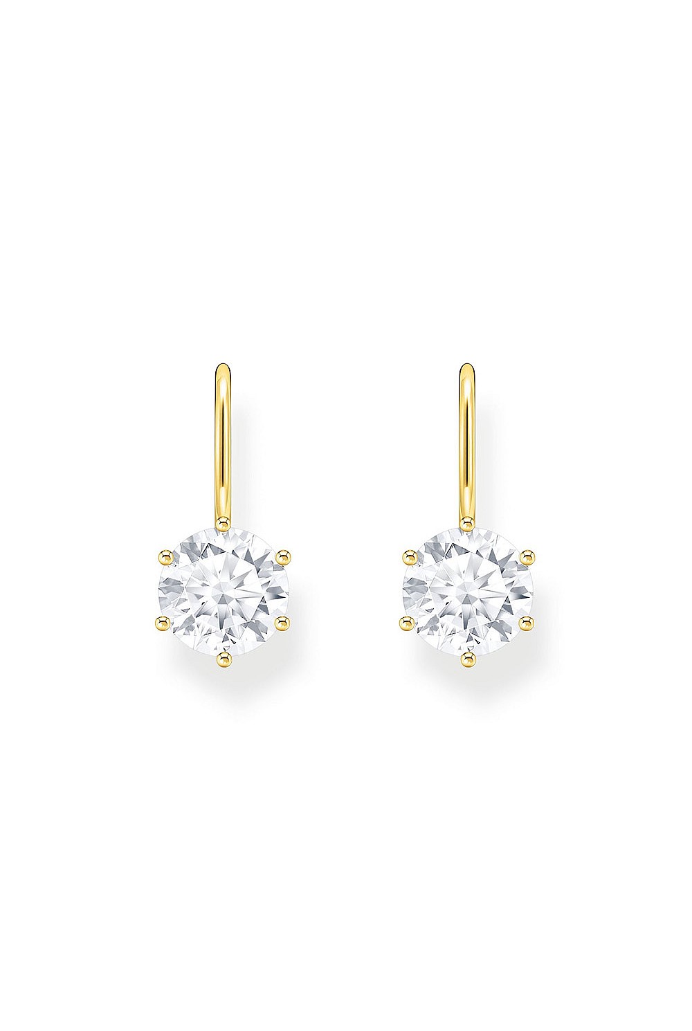 Solitaire Earrings In Gold