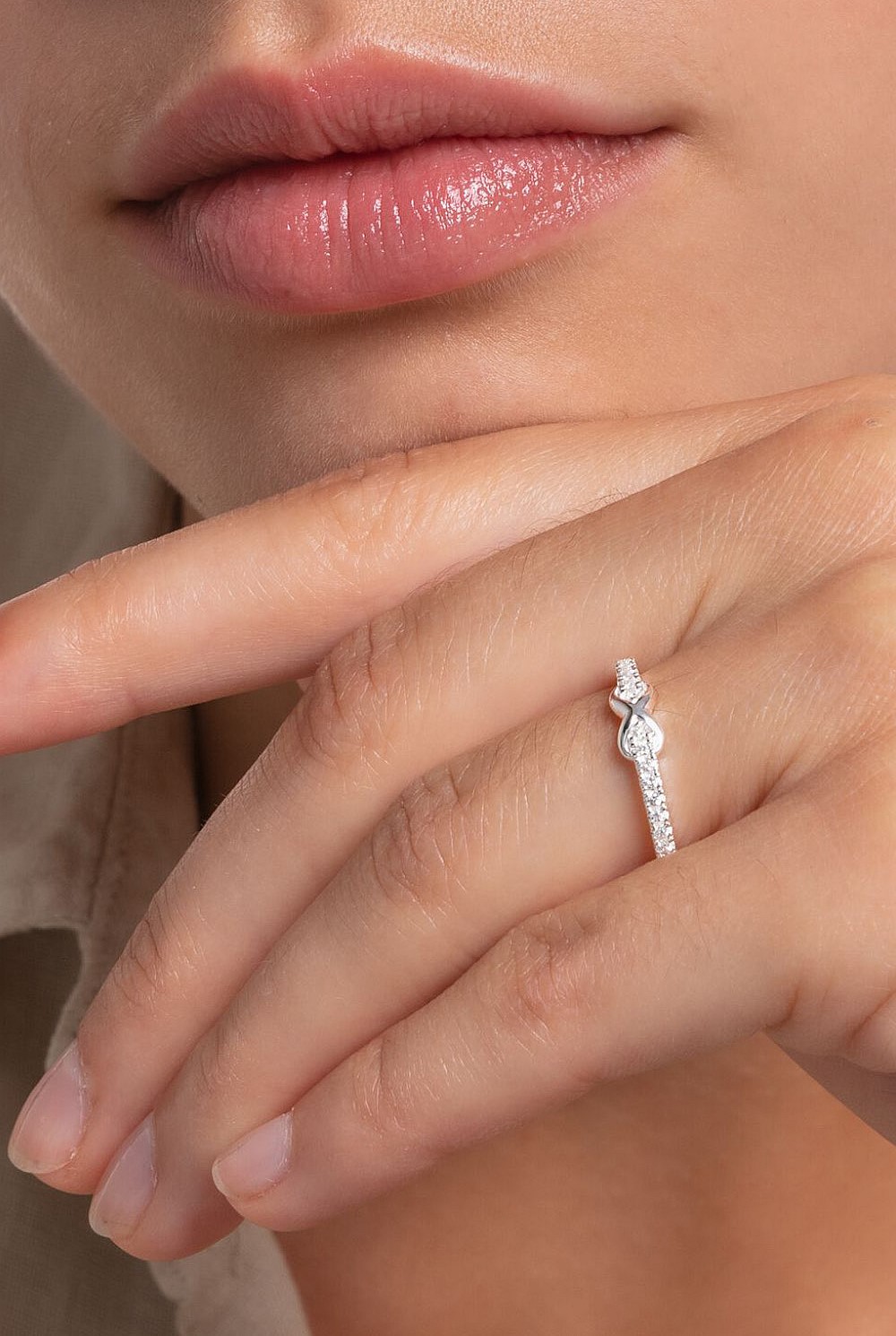 Infinity Ring In Silver