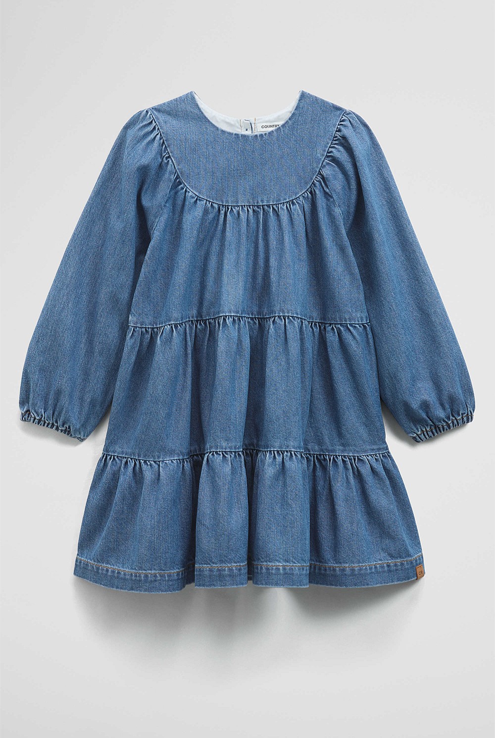 Denim Tiered Dress
