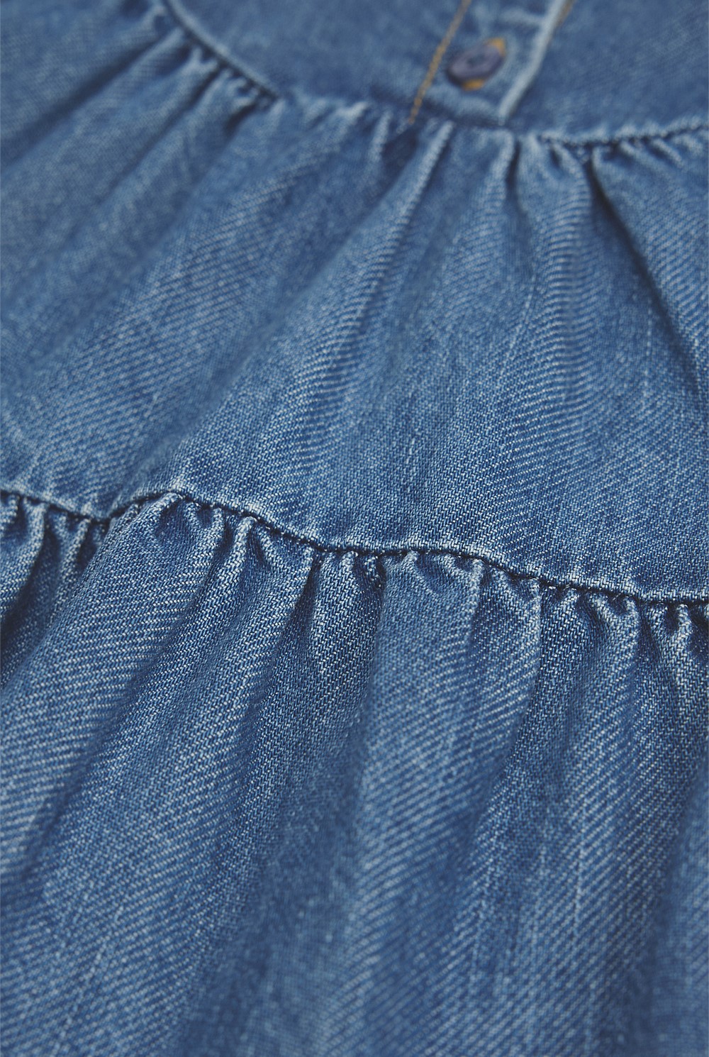 Denim Tiered Dress