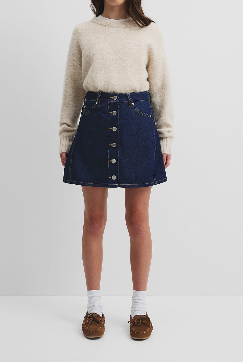 Teen Denim A-Line Skirt