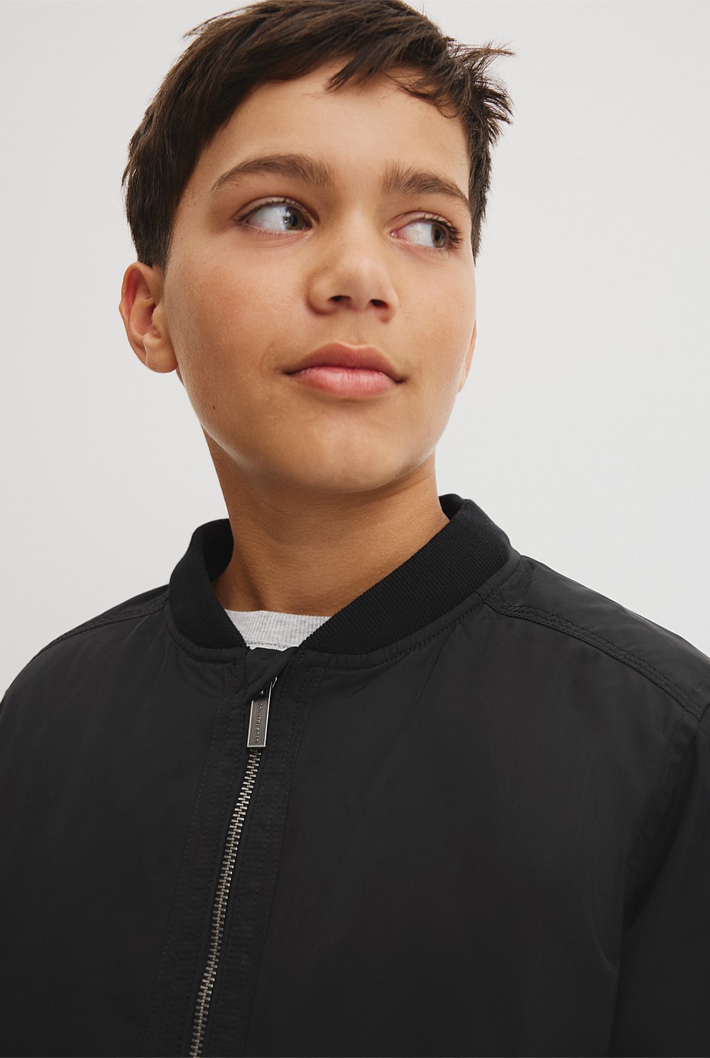 Teen Hooded Bomber Jacket