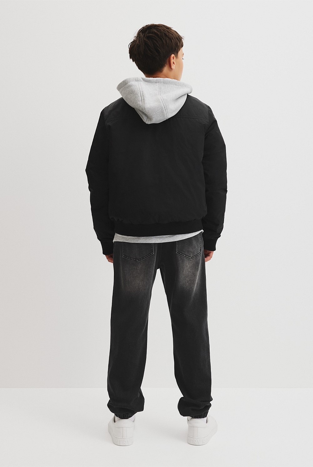 Teen Hooded Bomber Jacket