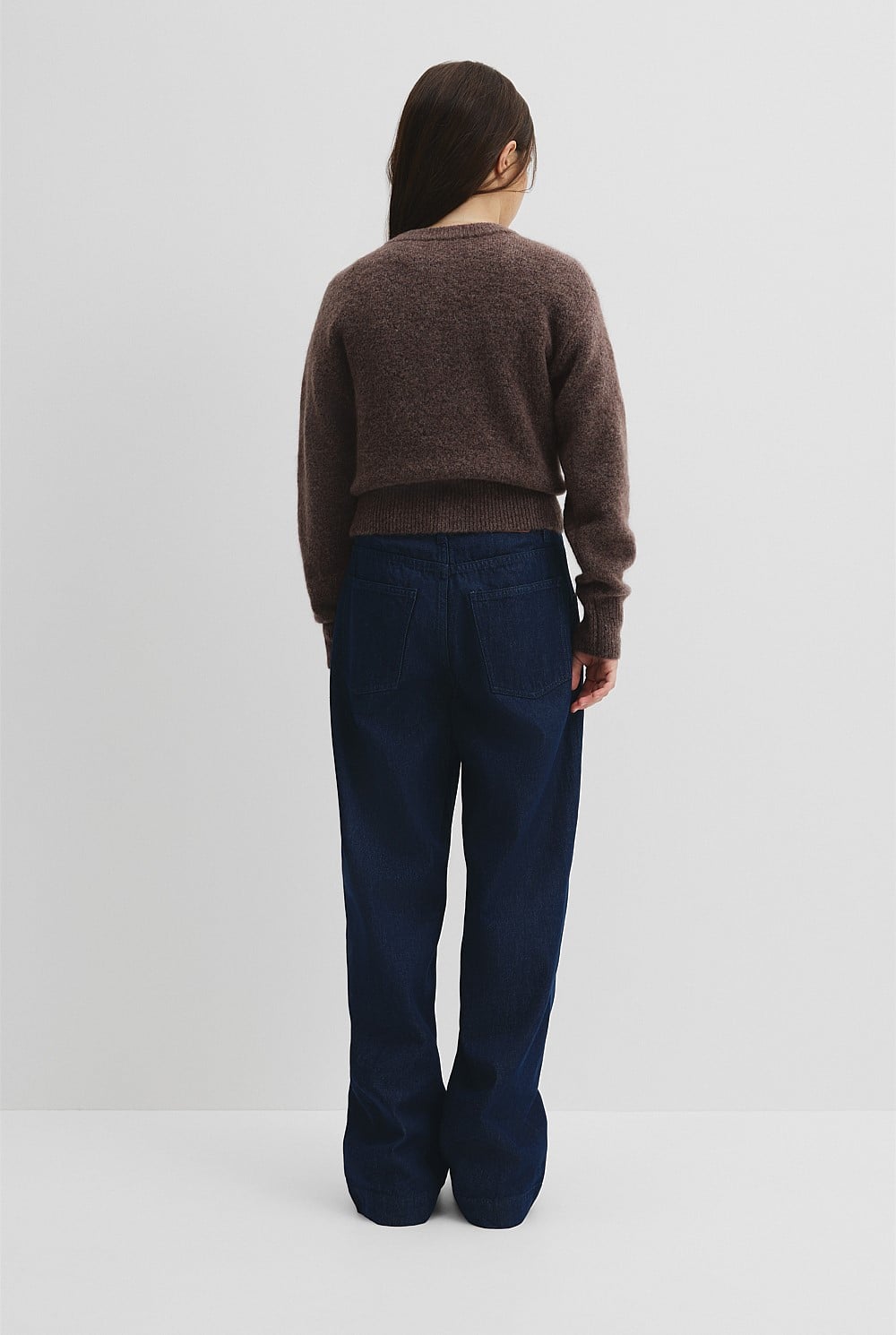 Teen Fluffy Crew Knit Cardigan