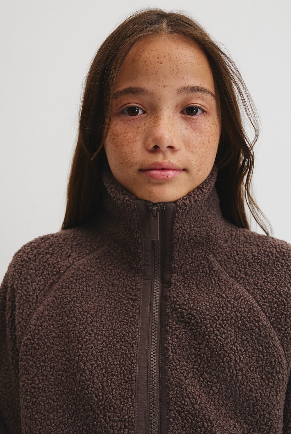 Teen Sherpa Zip Through Jacket