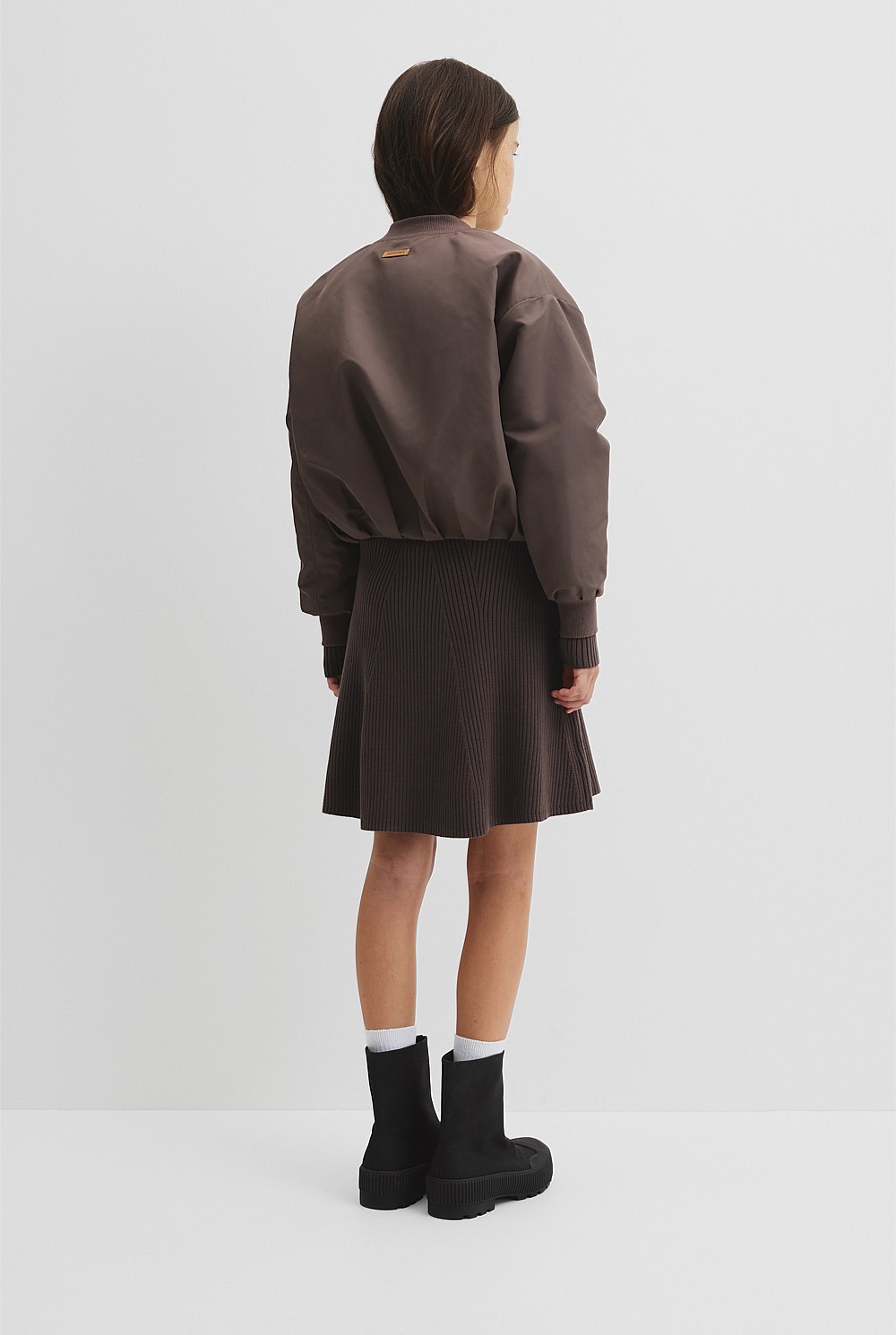 Teen Gathered Bomber Jacket