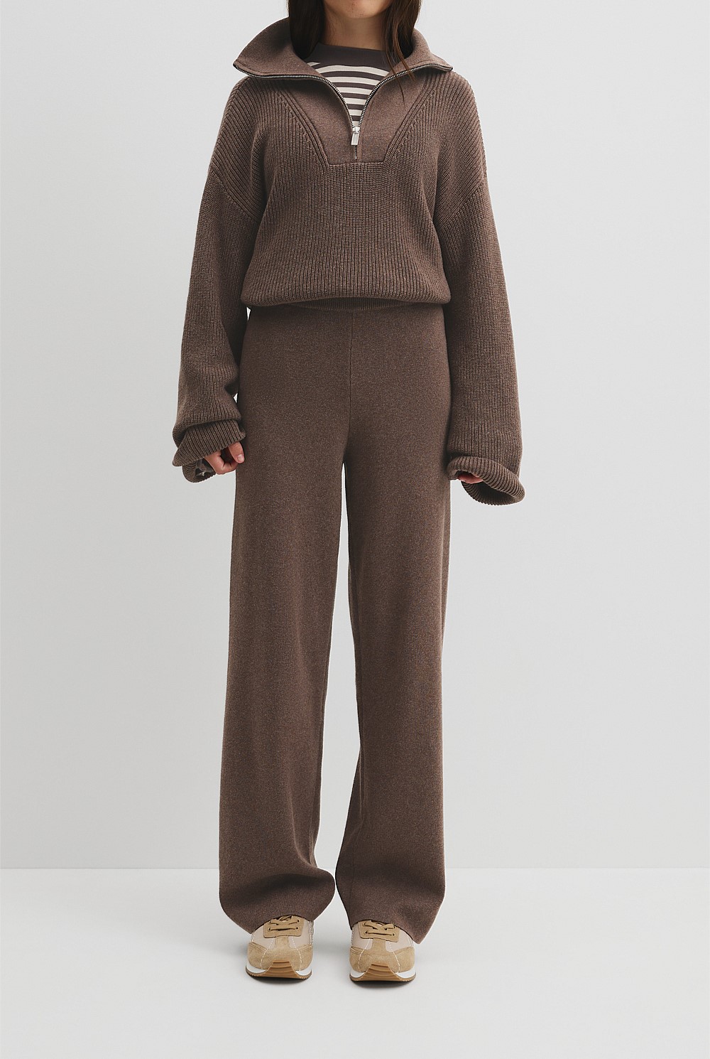 Teen Wide Knit Rib Pant