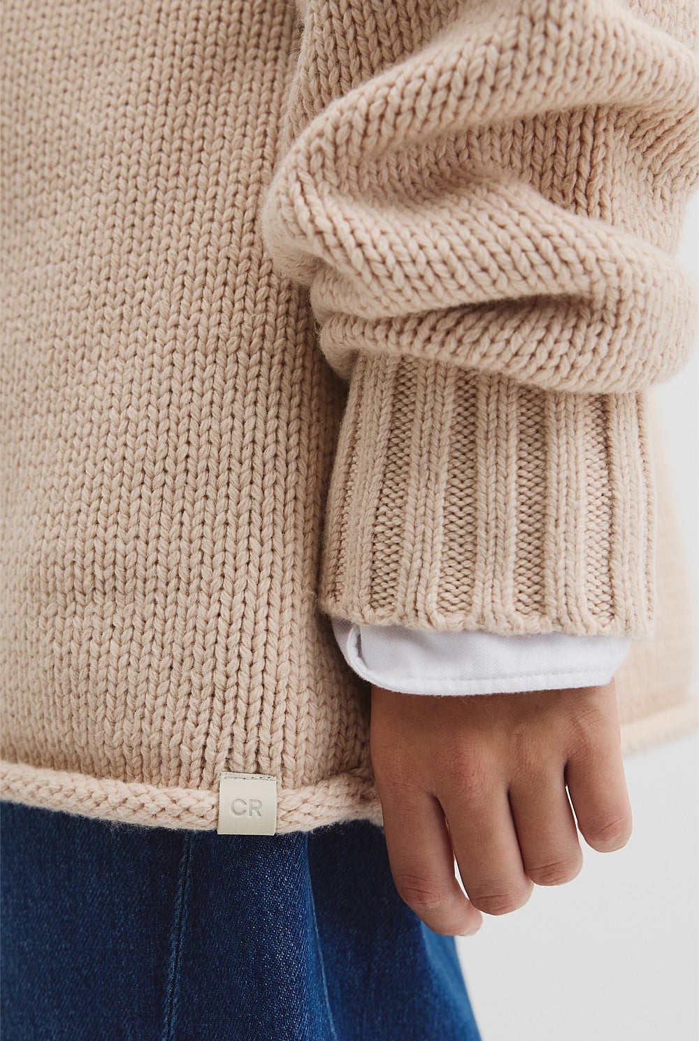 Teen Exposed Seam Knit