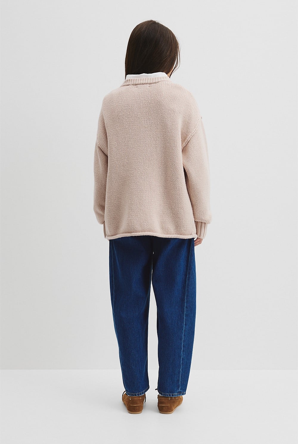 Teen Exposed Seam Knit