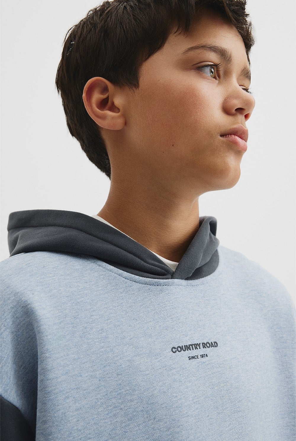 Teen Colour Block Hooded Sweat