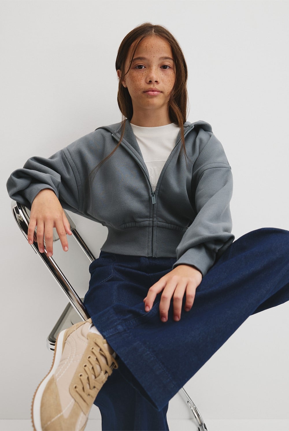 Teen Sherpa Zip Through Jacket