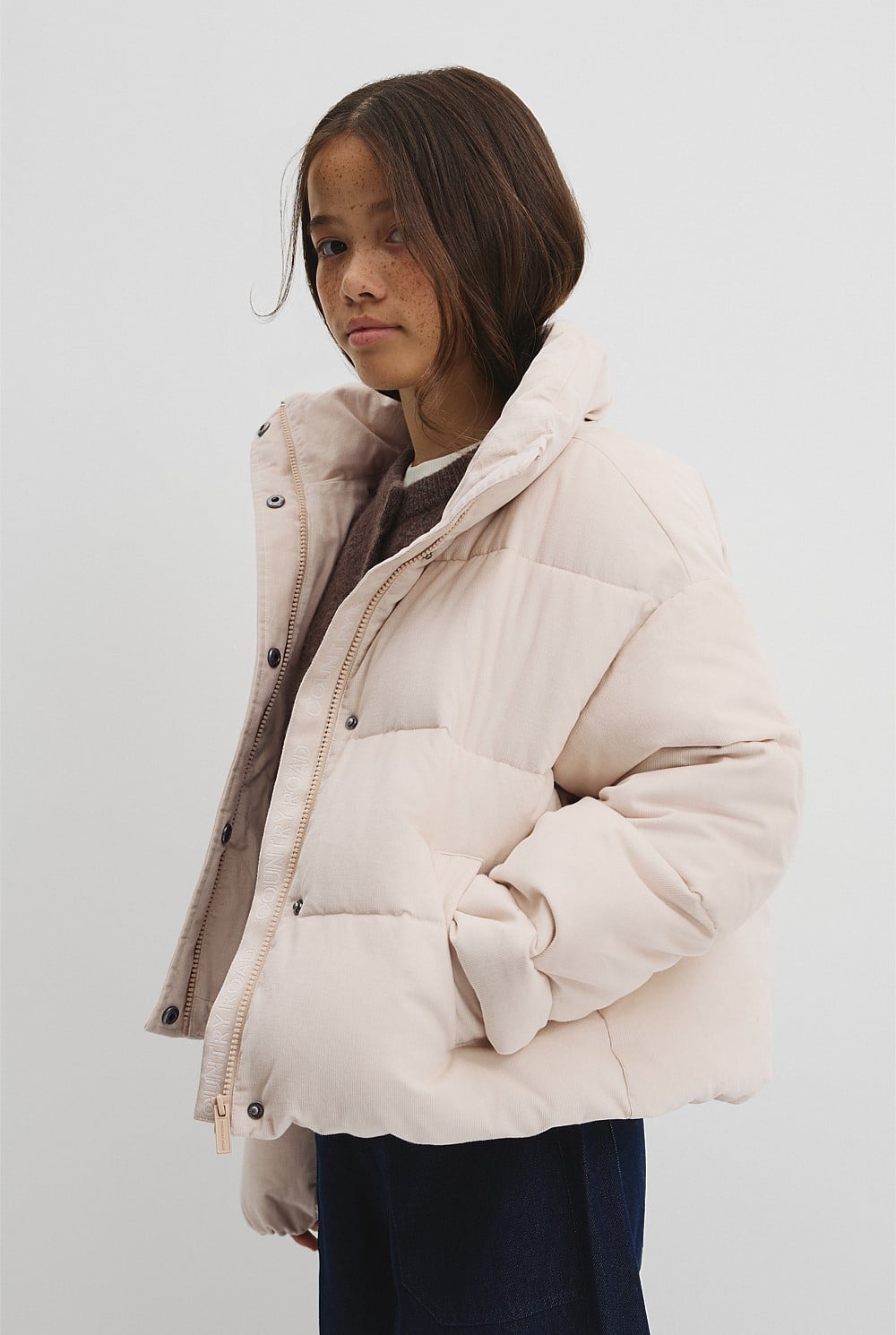 Teen Cord Puffer Jacket