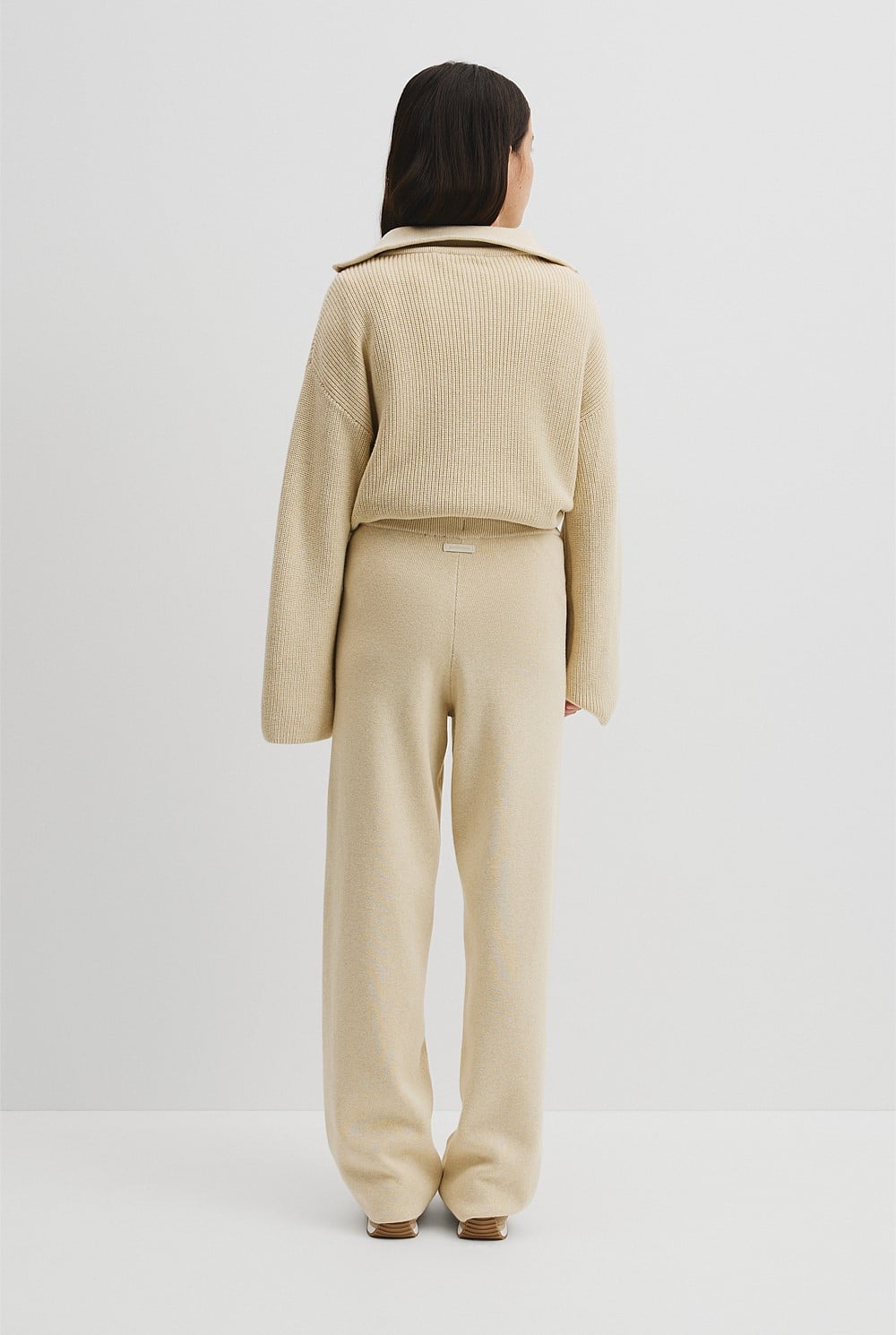 Teen Wide Knit Rib Pant