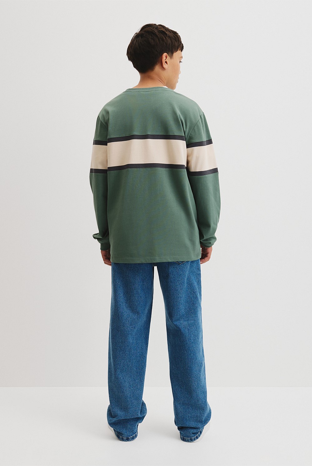 Teen Panelled Long Sleeve T-Shirt