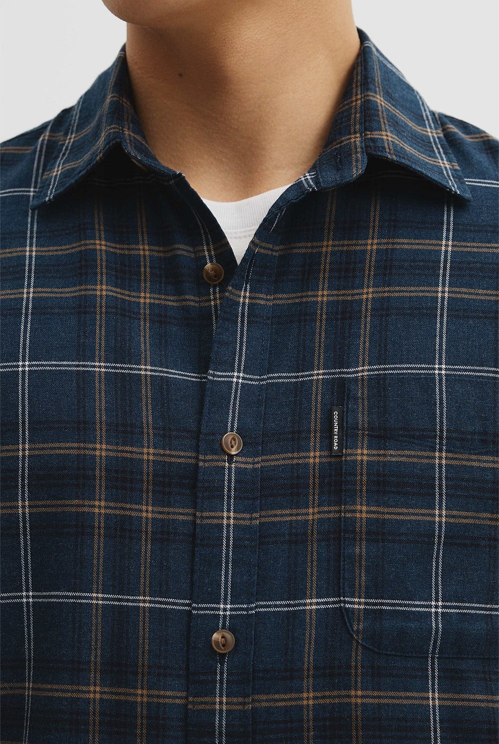 Regular Fit Brushed Check Shirt