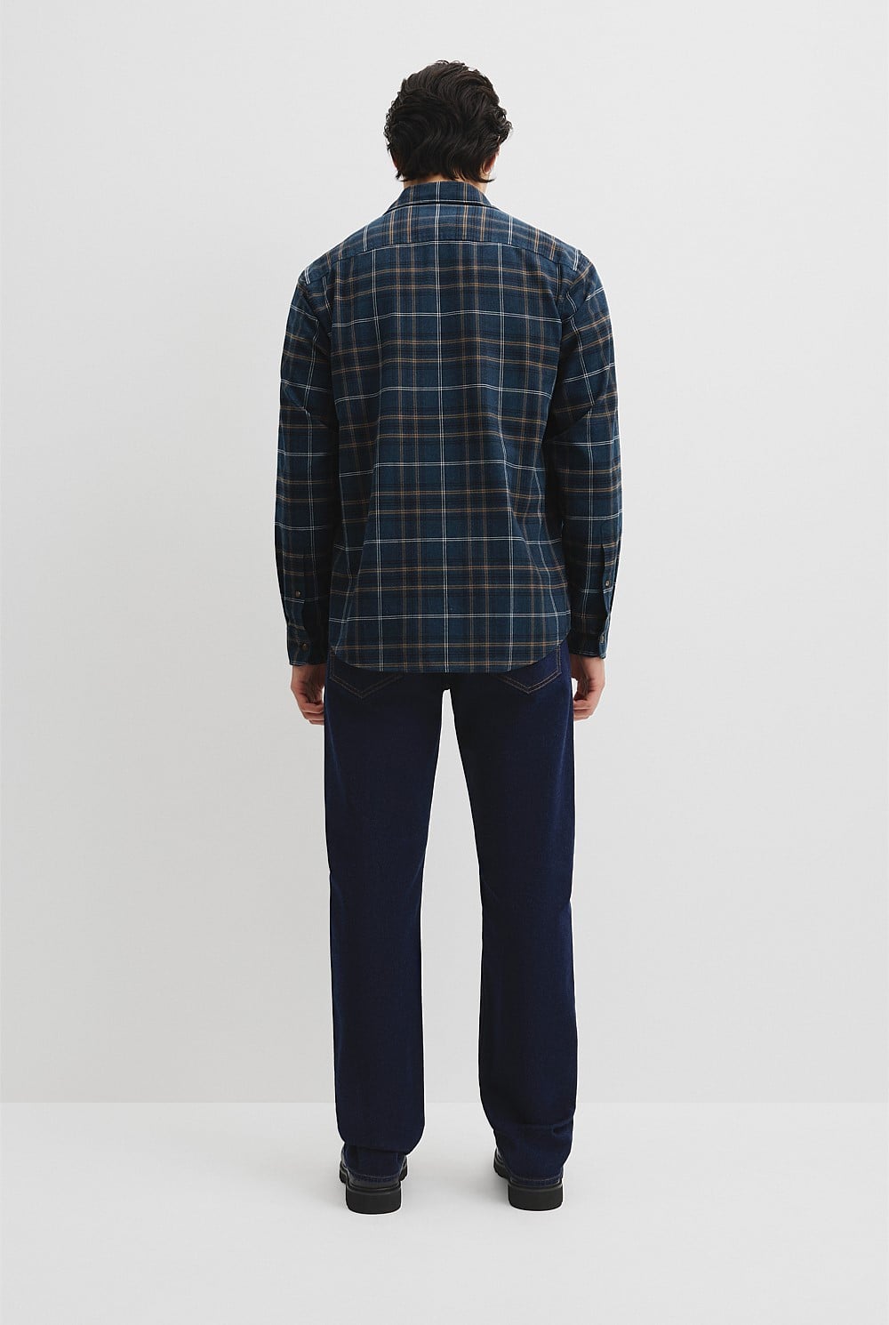 Regular Fit Brushed Check Shirt