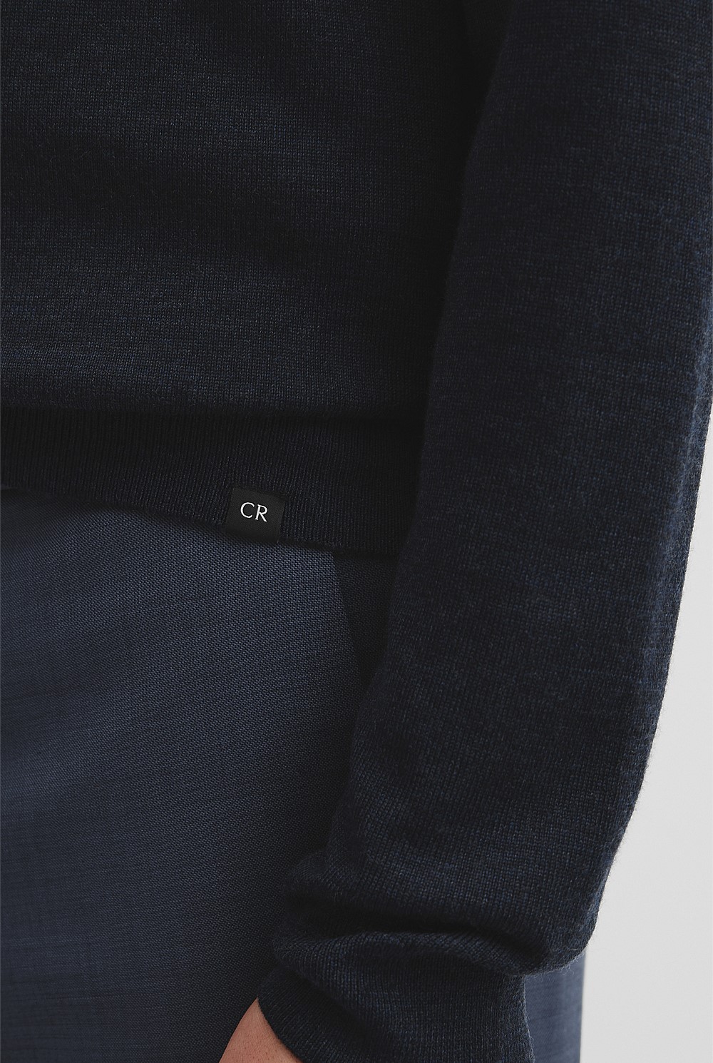 Australian Merino Wool Long Sleeve Crew Neck Knit