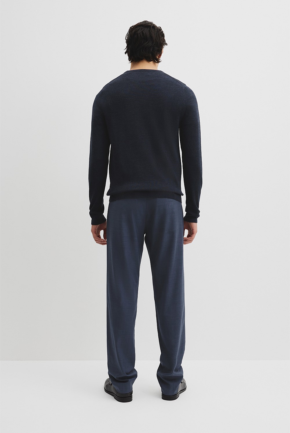 Australian Merino Wool Long Sleeve Crew Neck Knit