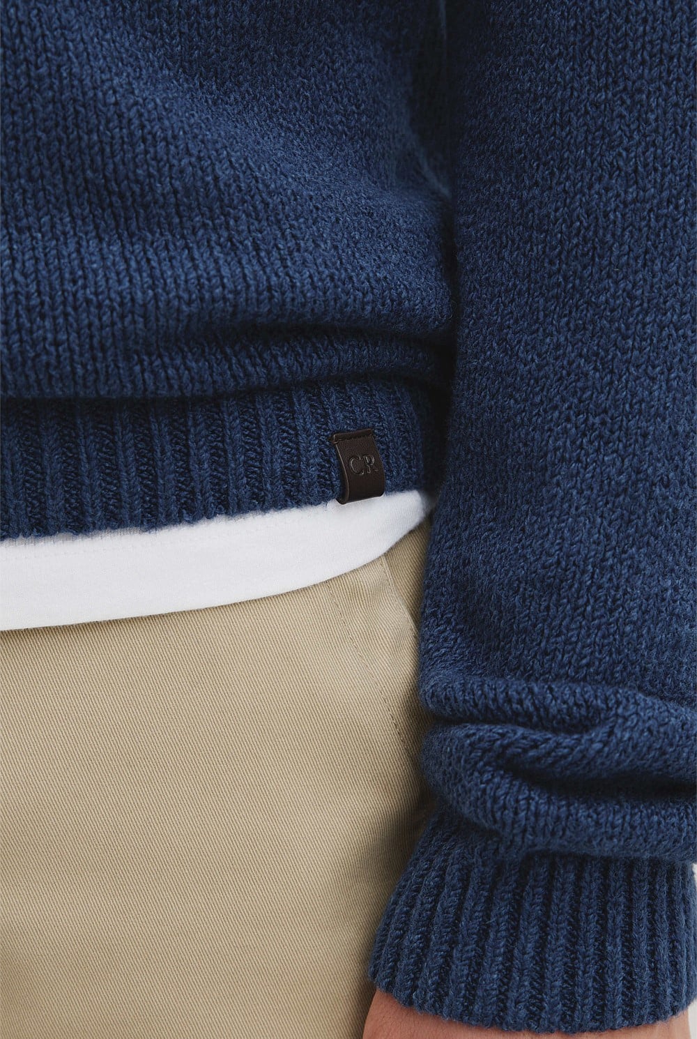 Long Sleeve Cotton Crew Neck Knit