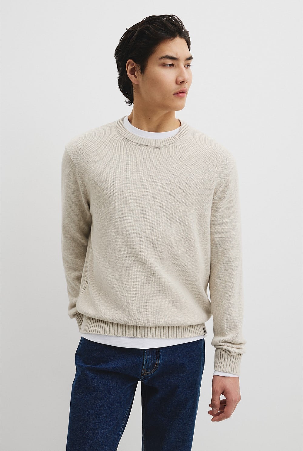 Australian Good Earth Cotton Crew Neck Knit