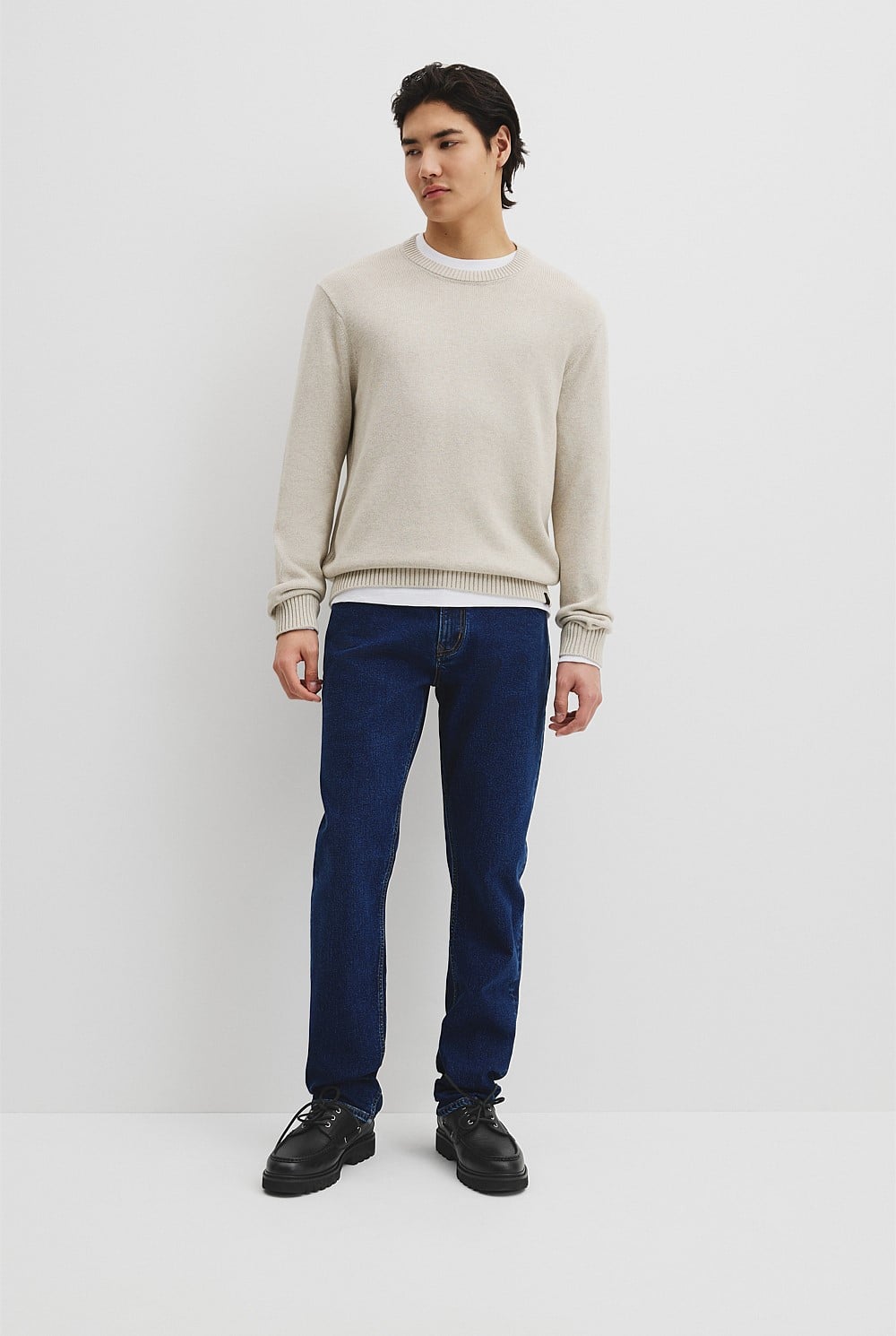Australian Good Earth Cotton Crew Neck Knit