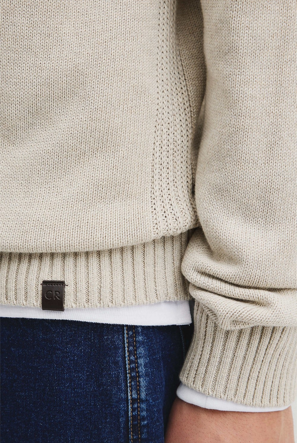 Australian Good Earth Cotton Crew Neck Knit