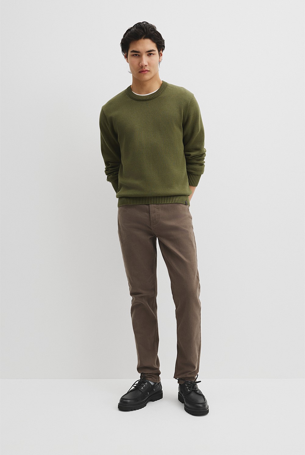 Australian Good Earth Cotton Crew Neck Knit