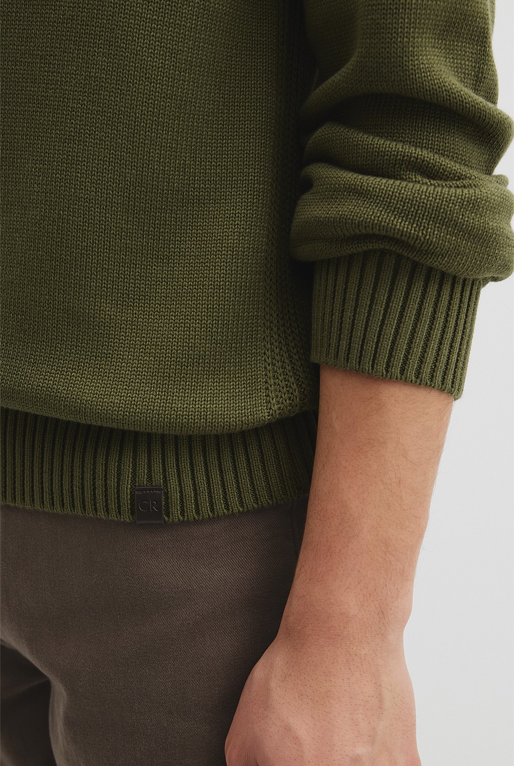 Australian Good Earth Cotton Crew Neck Knit