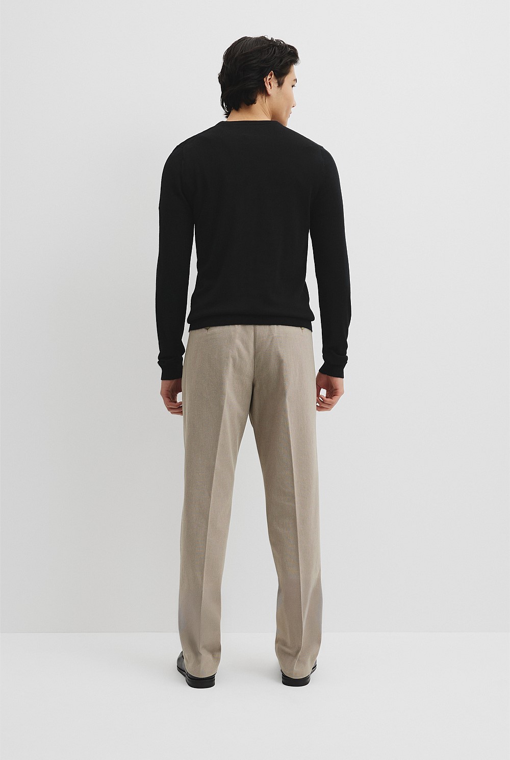 Australian Merino Wool Long Sleeve Crew Neck Knit