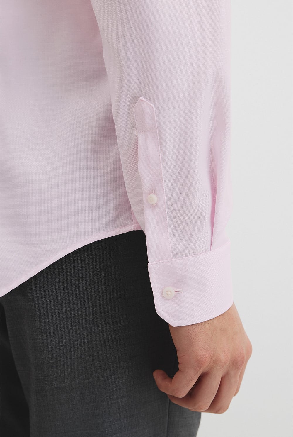 Slim Fit Textured Travel Shirt