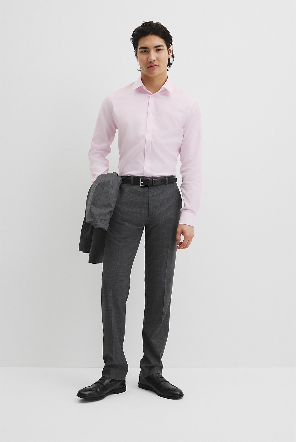 Slim Fit Textured Travel Shirt