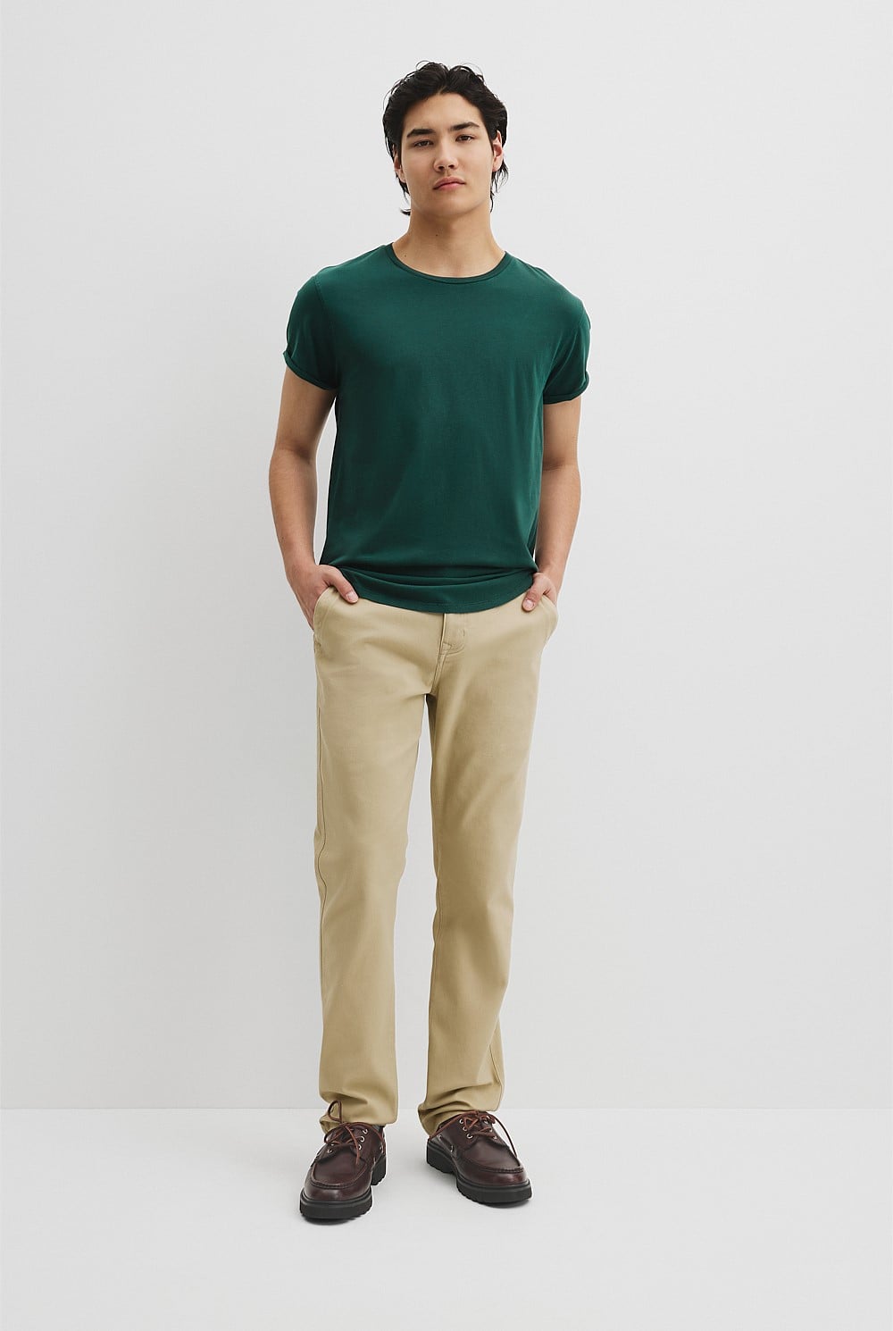 Australian Cotton Longline Garment Dye T-Shirt