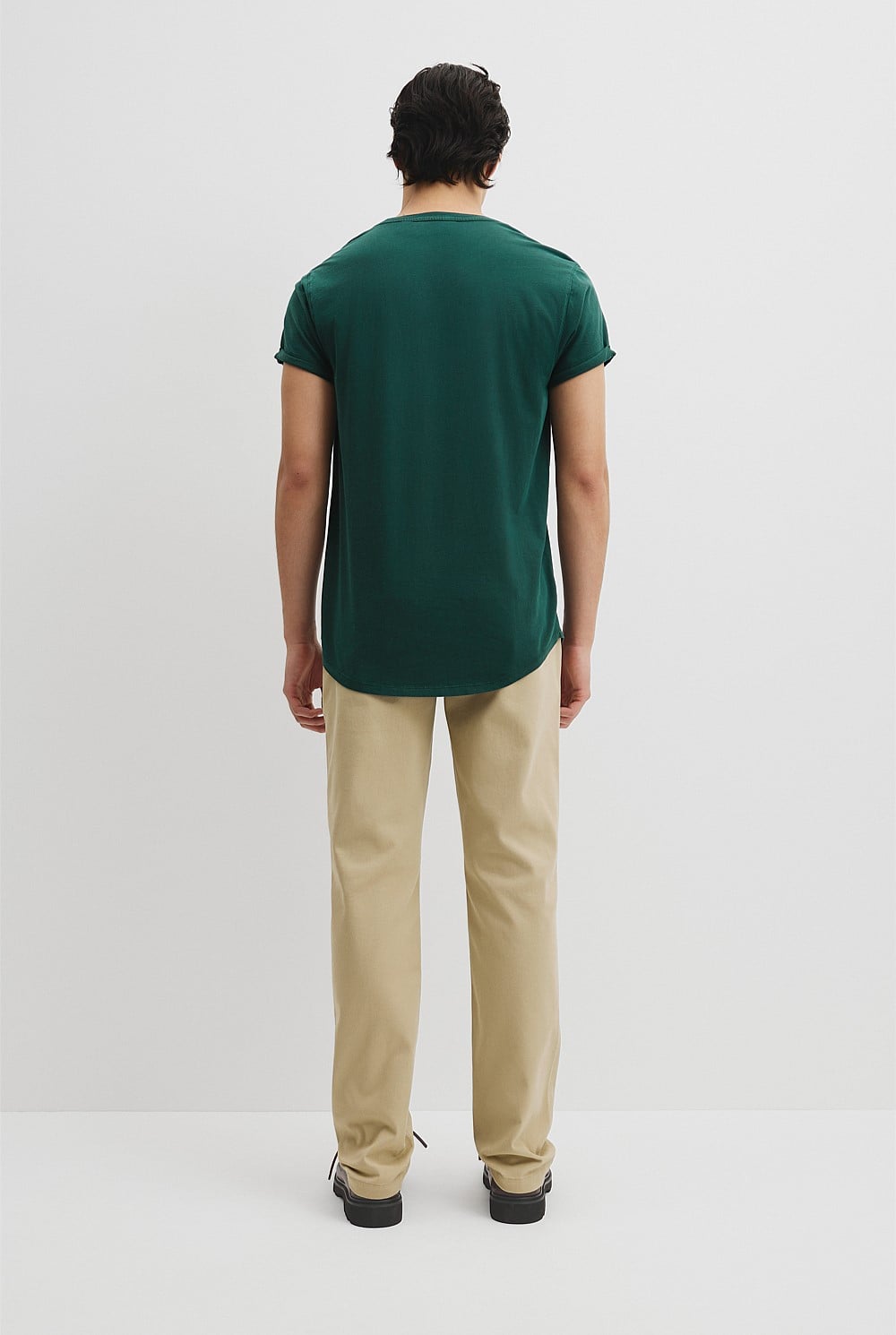 Australian Cotton Longline Garment Dye T-Shirt