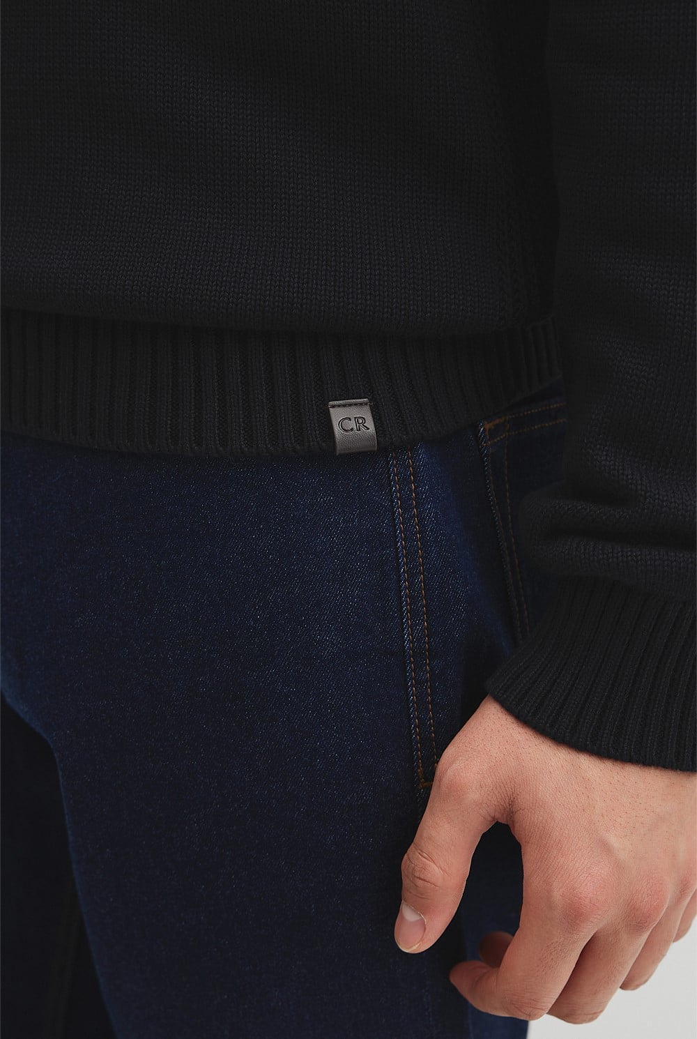 Australian Good Earth Cotton Crew Neck Knit