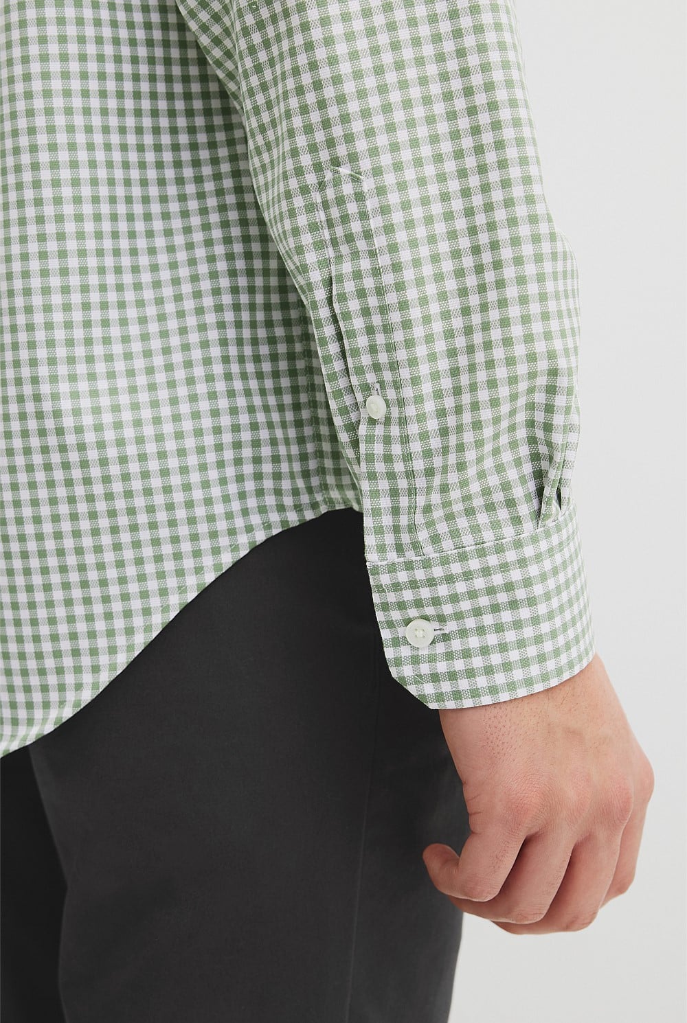 Regular Fit Gingham Travel Shirt