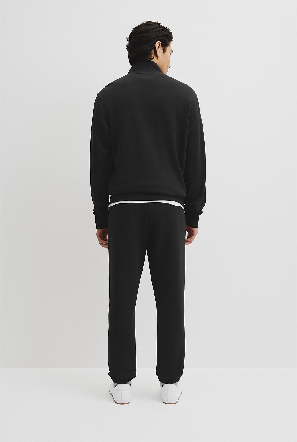 Australian Cotton Modern Logo Half Zip Sweat