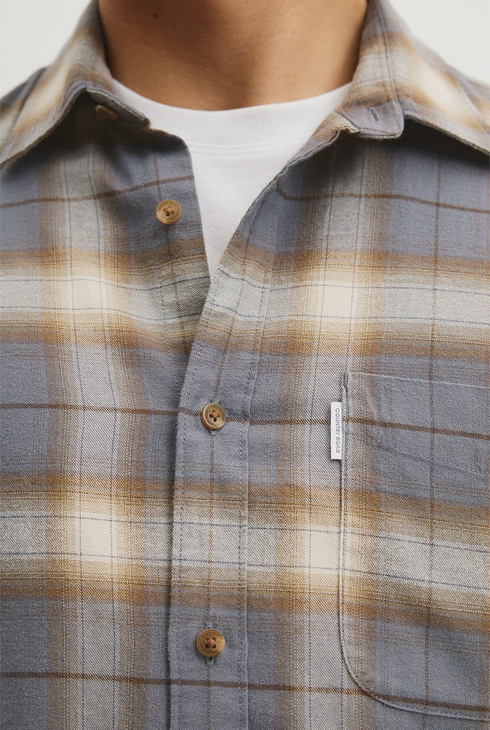 Regular Fit Brushed Check Shirt