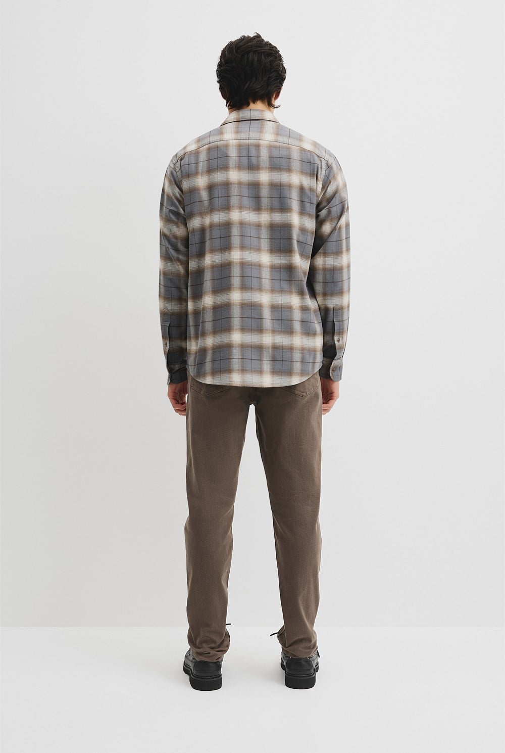 Regular Fit Brushed Check Shirt