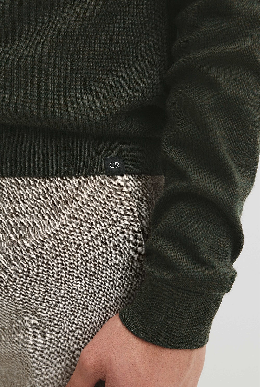 Australian Merino Wool Long Sleeve Crew Neck Knit