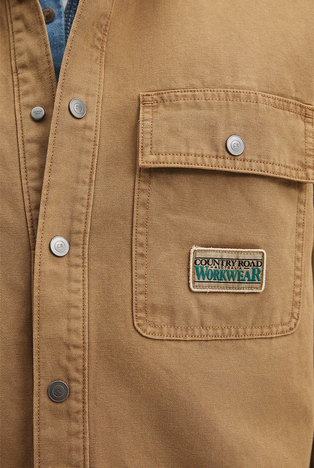 Workwear Garment Dyed Canvas Overshirt
