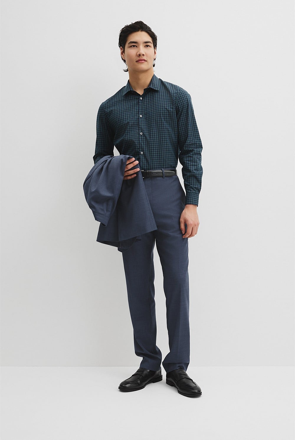 Slim Fit Cotton Check Shirt