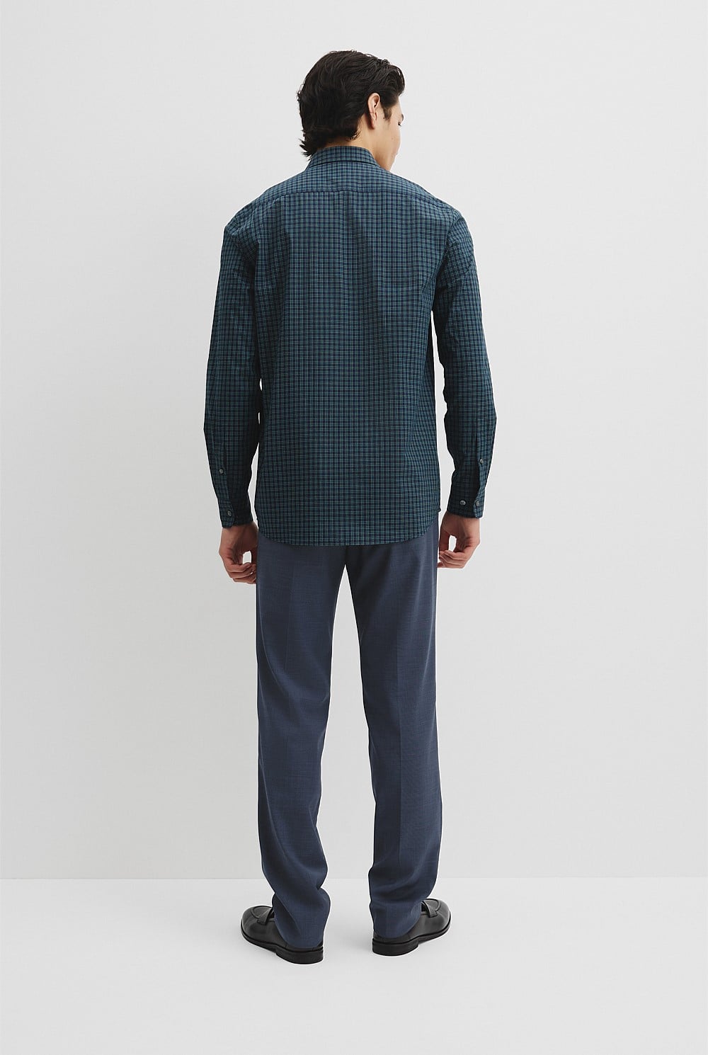 Slim Fit Cotton Check Shirt