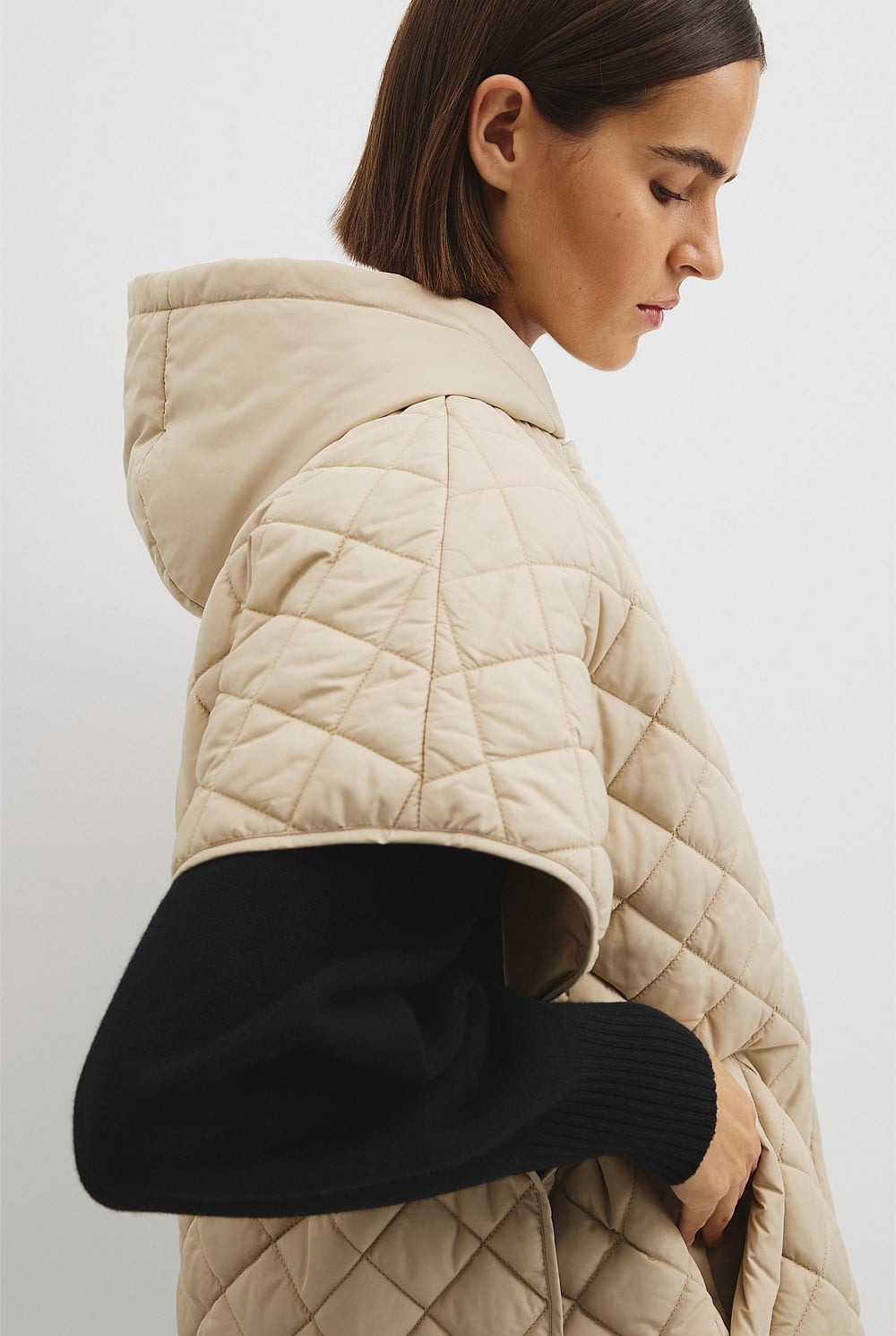 Reverse Quilted Poncho