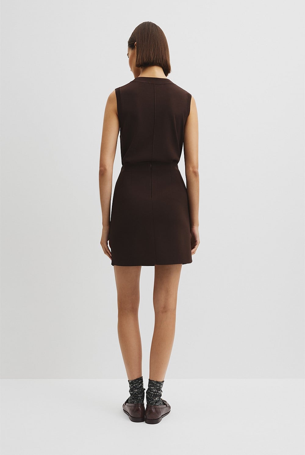 Compact Knit Mini Skirt