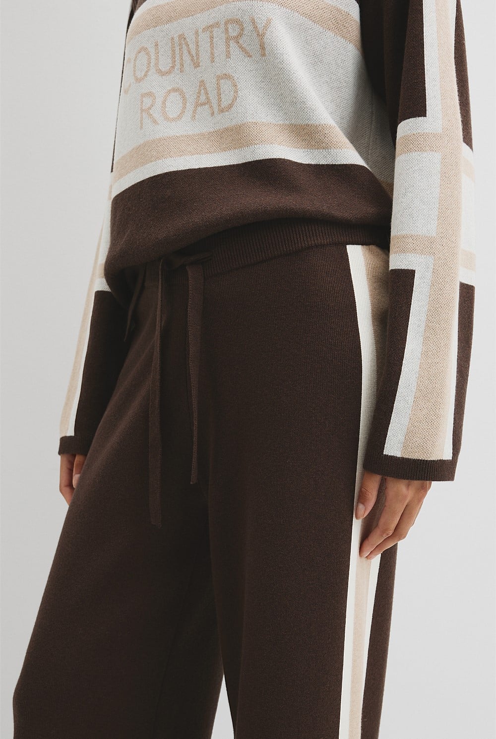 Organically Grown Cotton Blend Knit Pant