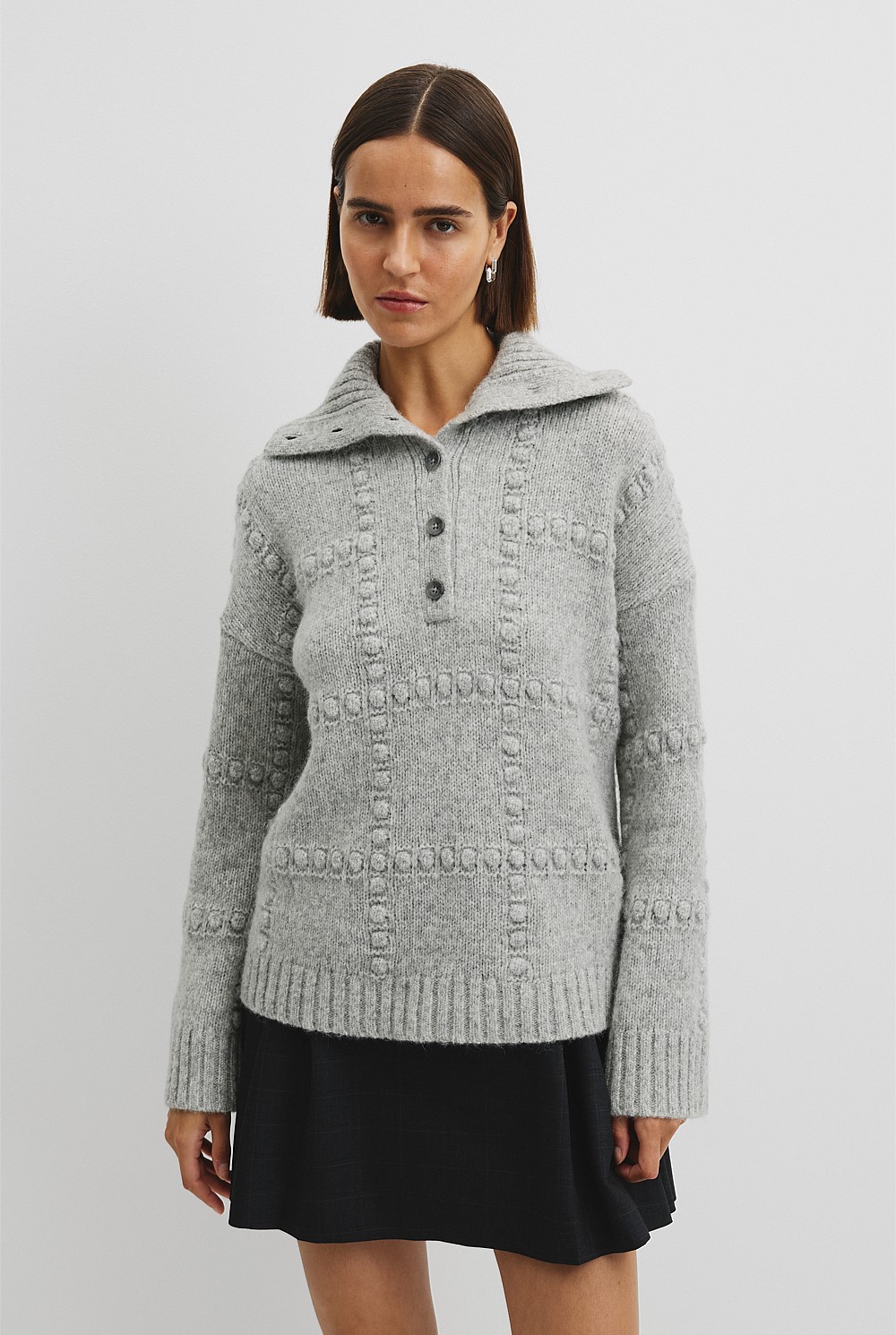 Long Sleeve Polo Knit