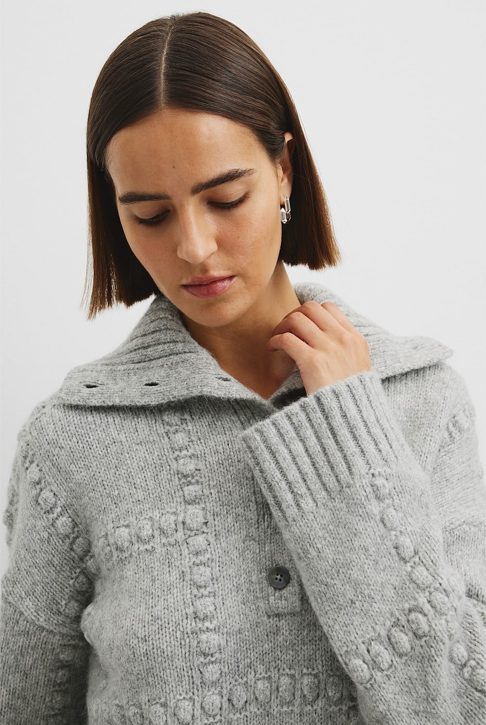 Long Sleeve Polo Knit