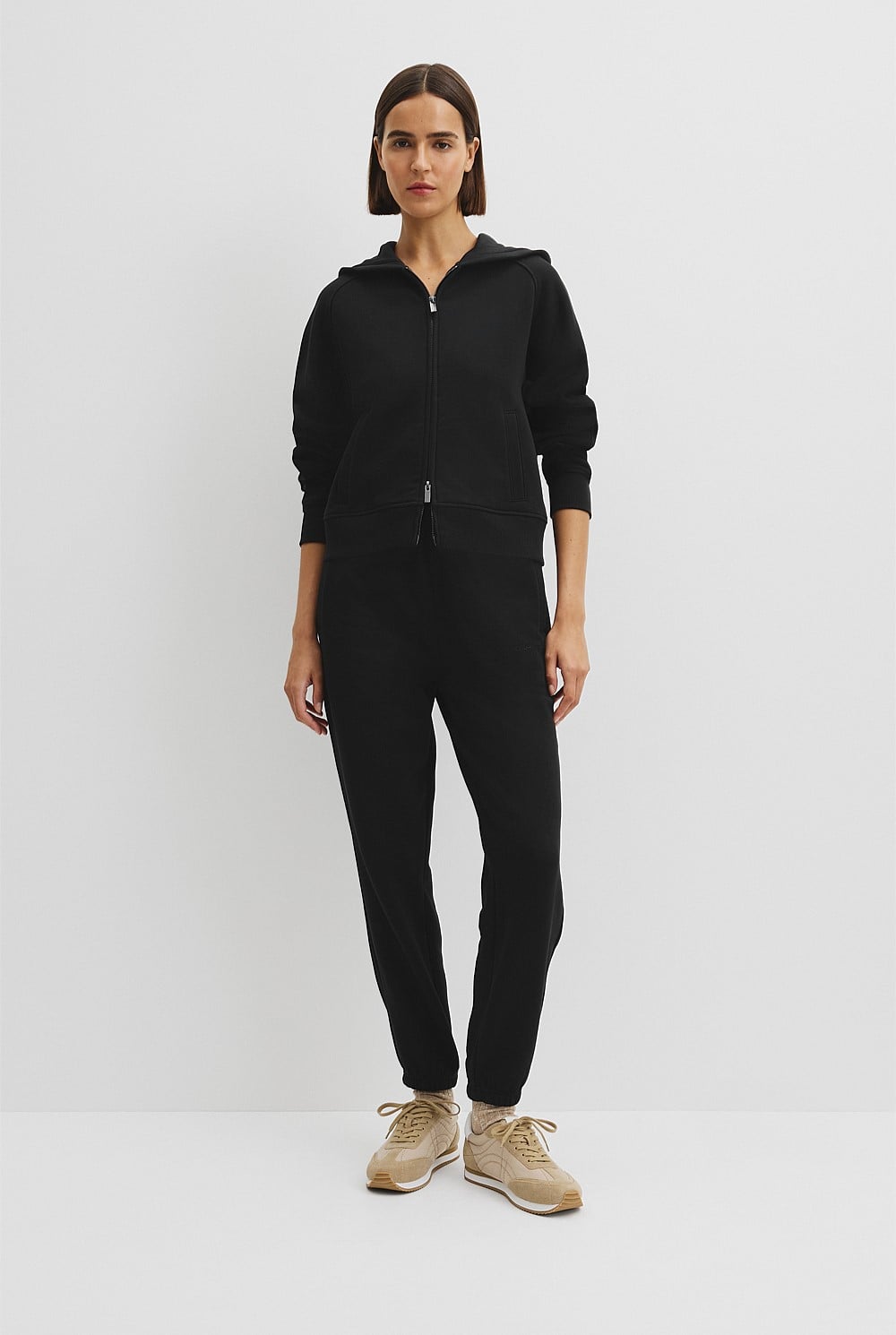 Australian Good Earth Cotton Zip Through Hooded Sweat