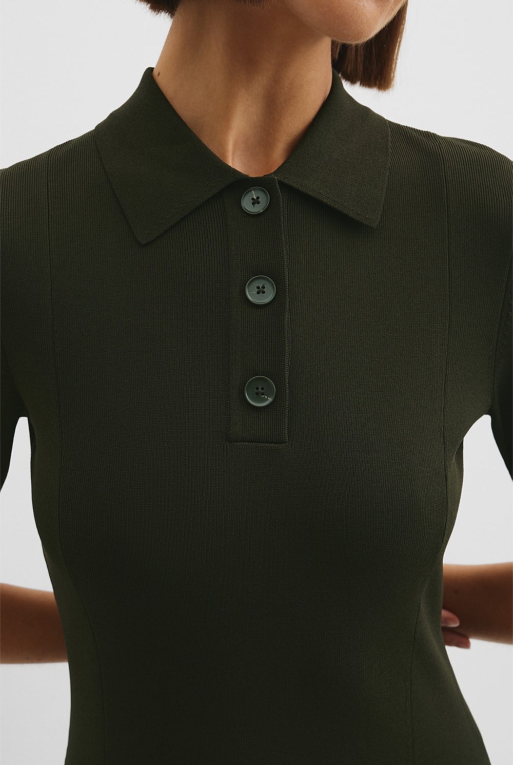 Compact Knit Midi Dress